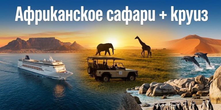 Африканское сафари с русской группой: ЮАР и Намибия, круиз на MSC Armonia