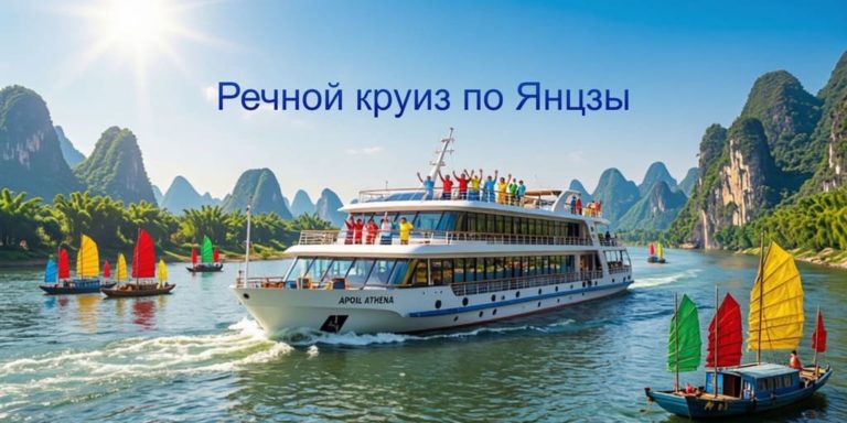 Круиз по Янцзы: путешествие по четырём городам Китая на борту „Аполлона“ или „Афины“