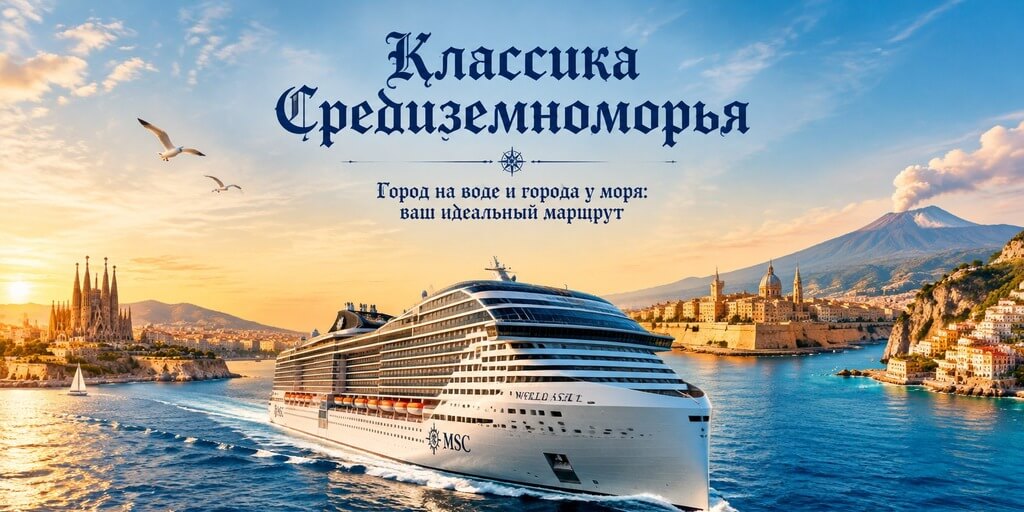 Морской круиз «Классика Средиземноморья» 2027 на лайнере MSC World Asia