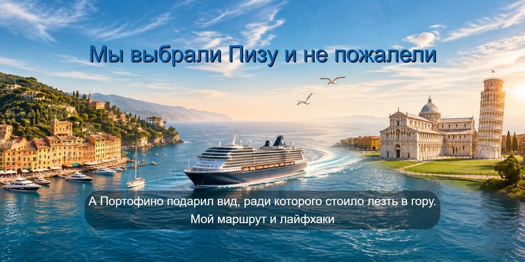 Круиз по Италии: Портофино и Пиза из Ливорно