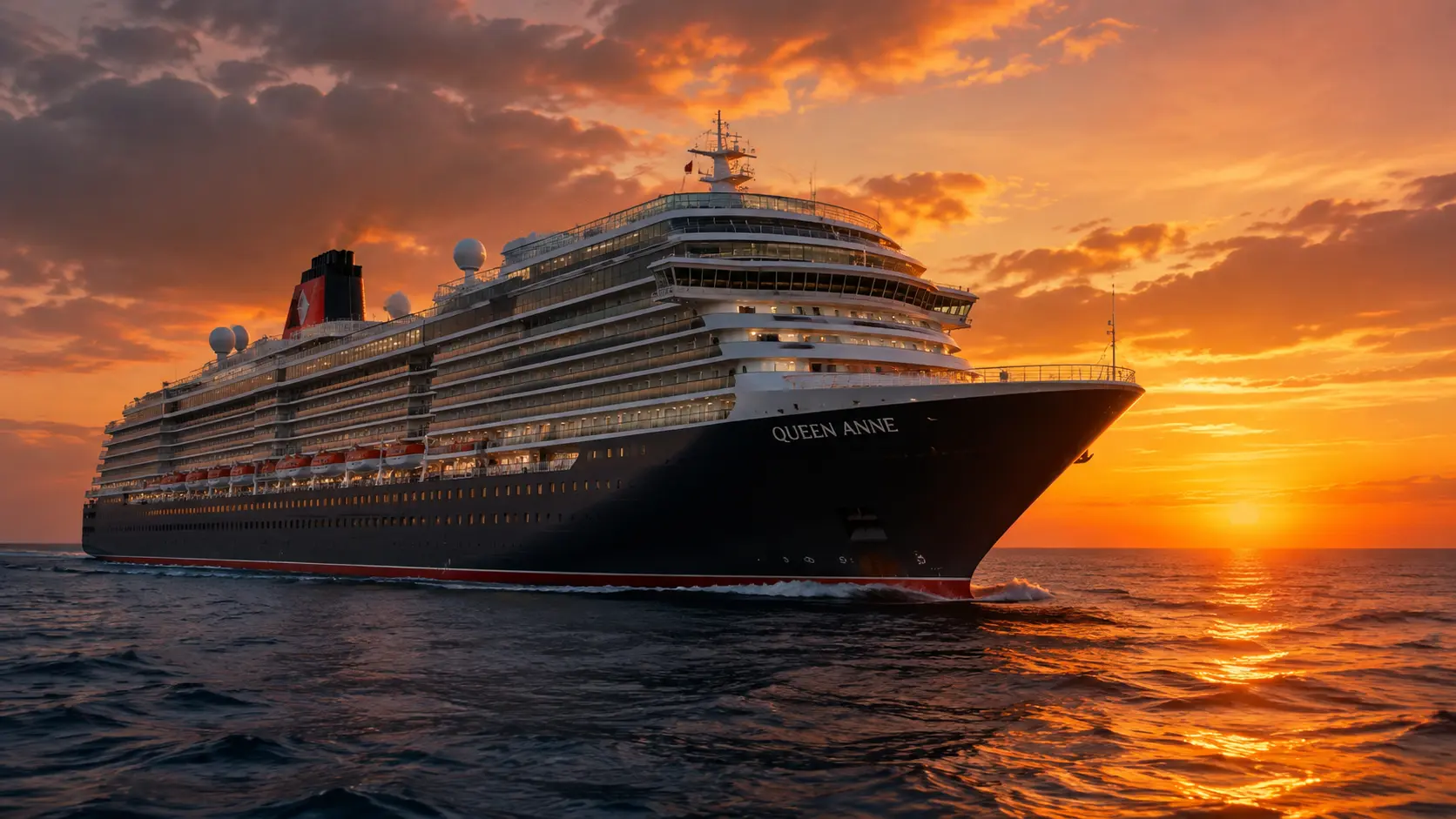 Круизный лайнер Queen Anne компании Cunard