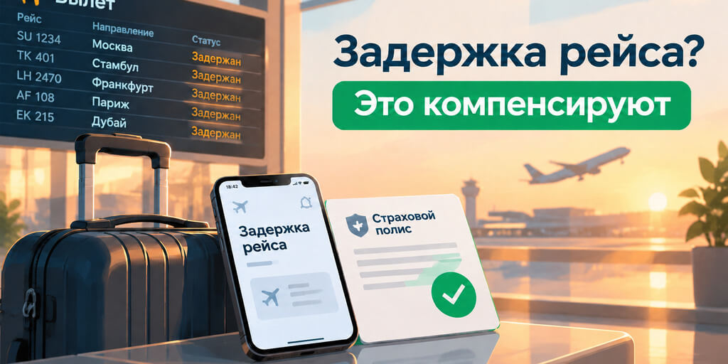 Страховка от задержки рейса — личный опыт и разбор условий